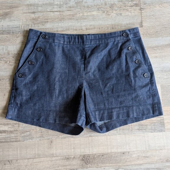 Banana Republic *  Women’s Button Front Nautical Shorts * Size 29/8 Regular - Picture 1 of 5